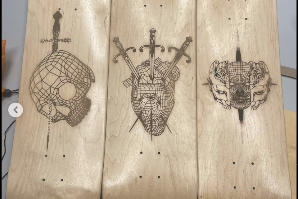 Workshop lasergraveren op skateboard – Skate Day